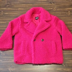 UGG Fuchsia Pea Coat